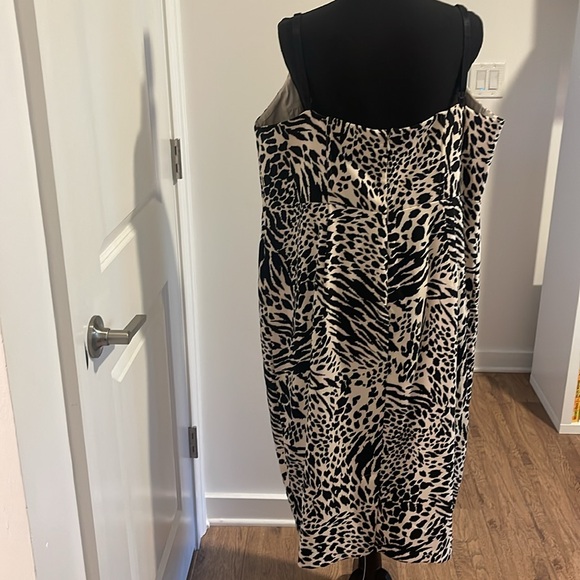 Sergio Hudson x Target Black/White Animal Print Bustier Dress PLUS Size - Picture 3 of 6